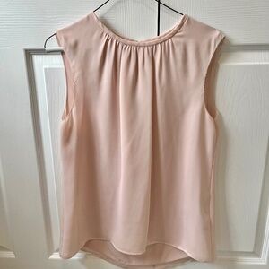 Reiss Pink Silk Sleeveless Top